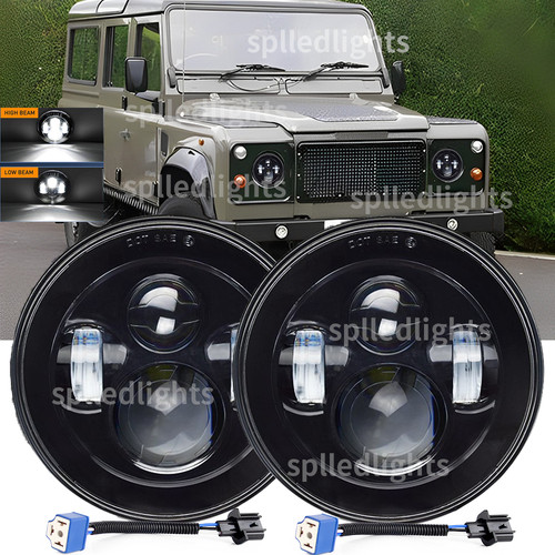 Pair led headlights e - headlights,
