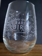Superb Stemless 'Rare Bird Distillery' Etched Gin Tumbler - Home Bar/Pub