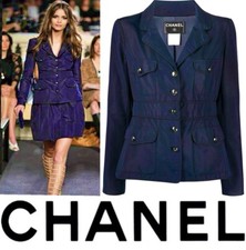 Chanel Vintage 2007 Blue Tweed
