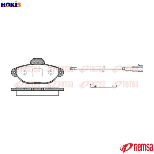 Brake pad set disc - set,