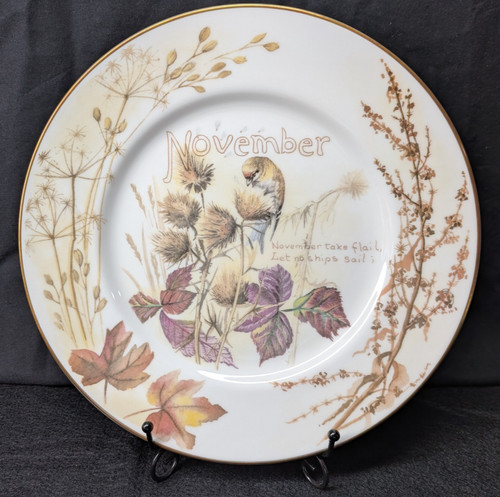 Caverswall november plate the - caverswall,