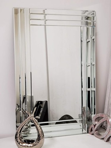 Wall mirror bevelled triple - wall,