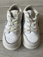 Toddler Low Dunks, White, Silver, Mint Green Tick