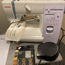 Immaculate Janome 415 Multi Stitch Sewing Machine. Fully Serviced & PAT Tested.