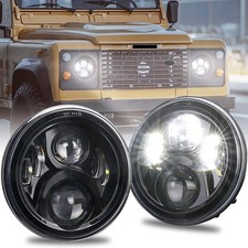 7inch Led Headlight Defender 90 110 Jeep Wrangler JK TJ CJ Hummer H1 H2