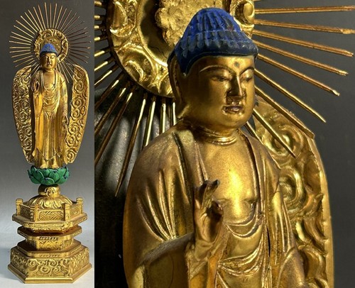 Buddhist japanese wooden - buddhist,