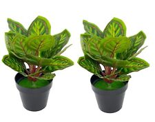 2x  Red Dragon Fake Plant 30cm
