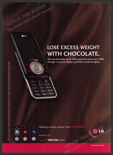 Chocolate cell phone 2000s - chocolate,