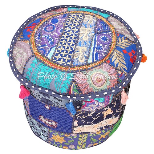 Hippie gypsy pouf ottoman - hippie,
