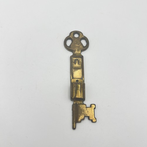Vintage brass key shaped wall - vintage,