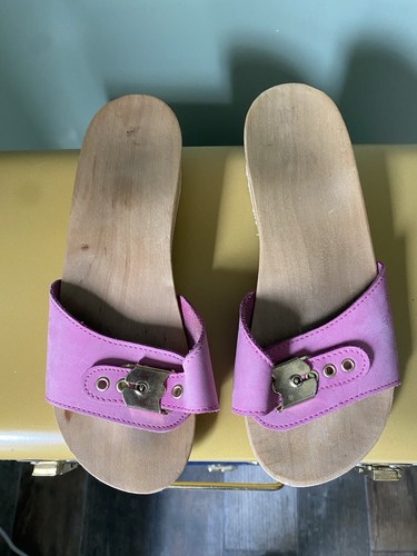Scholl pink wooden clogs - pink,