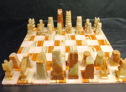 Handcrafted marble chess - handcrafted,