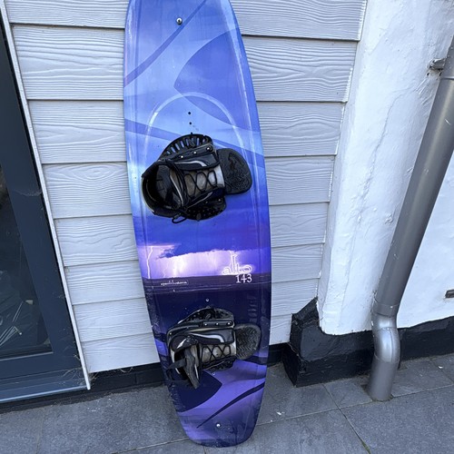 Wake board with bindings - with,