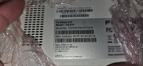 Fortinet fortigate 81f - fortinet,