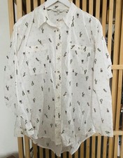 White Cactus Print Shirt from