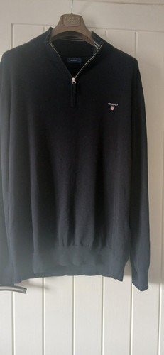 Gant quarter zip navy - navy, jumper