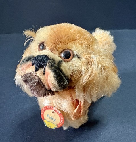Vintage steiff peky dog - peky, mohair