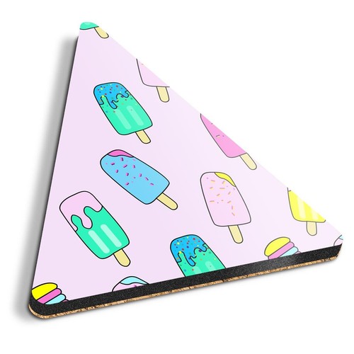 Triangle coaster pink ice - triangle,