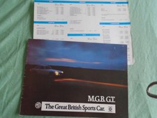 MGB GT range brochure c1972