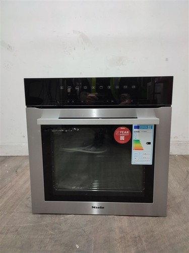 Miele h7164bclst single oven - single,