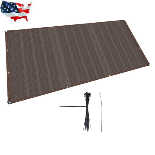 Brown 12ft privacy - privacy, fence