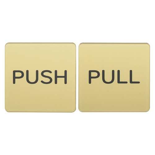 2pcs push pull door sign - push, sign,self