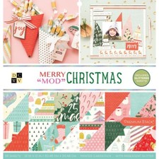 Merry Mod Christmas - DCWV 12"x12" Premium Stack - 36 double sided sheets