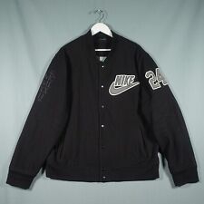 Nike Victory Destroyer Varsity Jacket Men Extra Large Black The Infamous 24 Wool