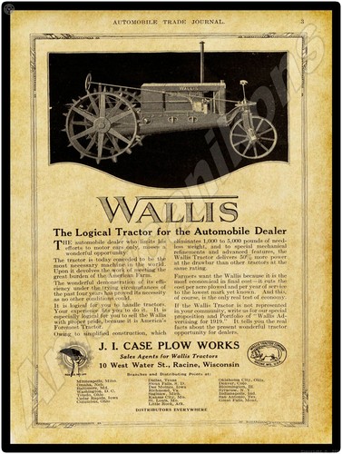 1916 case wallis tractor - 1916,
