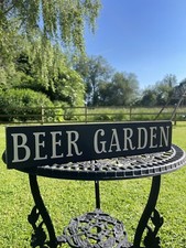 Beer Garden Sign BBQ Party