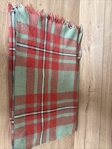 Vintage wool tartan picnic - vintage,