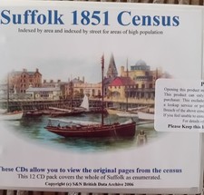 Suffolk 1851 Census 12 CD ROM