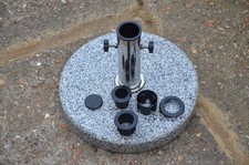 Granite Parasol Round Base 15kg Ø 38cm Garden Umbrella Stand 35mm 38mm 48mm USED