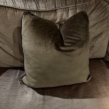 Laura Ashley Velvet Cushion - Pale Charcoal RRP £45