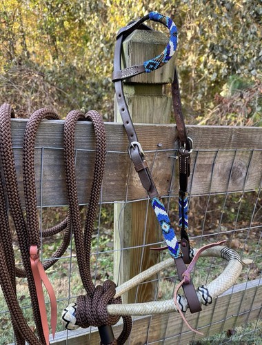 Bitless hackamore rawhide - bitless,