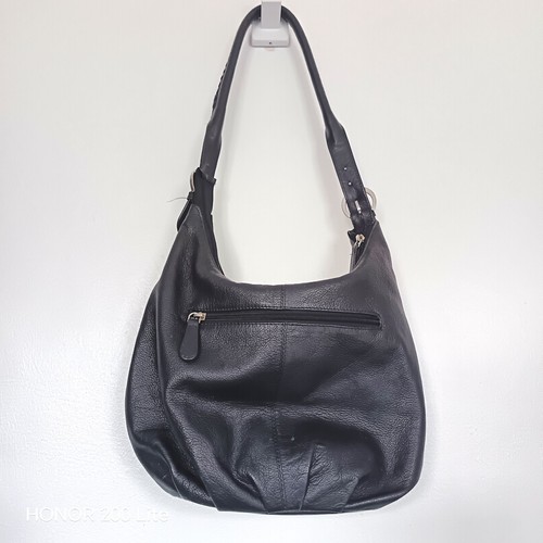 Hotter black leather shoulder - leather,