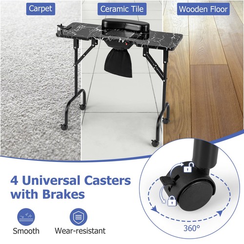 Portable nail table for - nail, salon