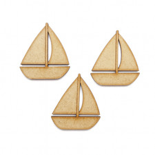 Sailboat MDF Craft Shapes