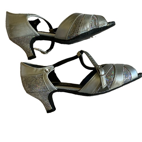 Katz silver glitter strappy - silver,