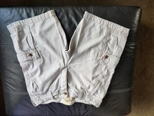 Hollister Men's Cargo Shorts Stone Size 36
