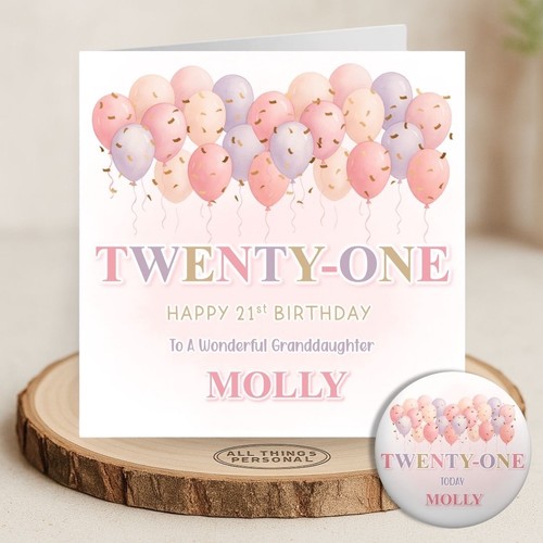 21st birthday card daughter - 21st,