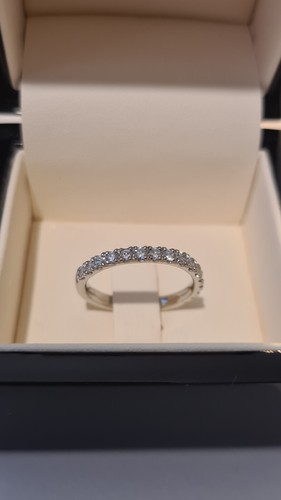 Platinum diamond wedding ring - platinum,