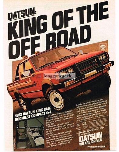 1982 datsun king - datsun, cab