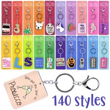 Keyring Plastic Metal Tag