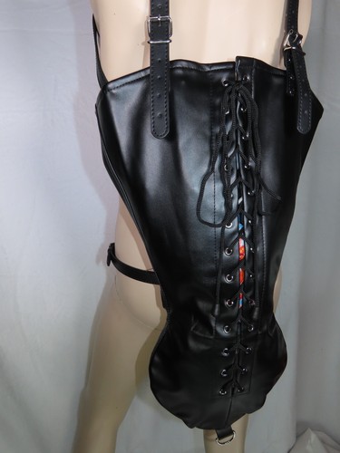 Armbinder with corset laces - with,