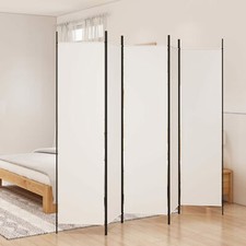 5-Panel Room Divider White