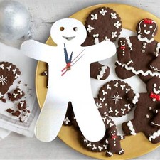 Gingerbread Man Shaped Clocks