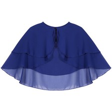 UK Womens Cropped Bolero Shrug Cape Sheer Party Open Tops Shawl Wrap Summer