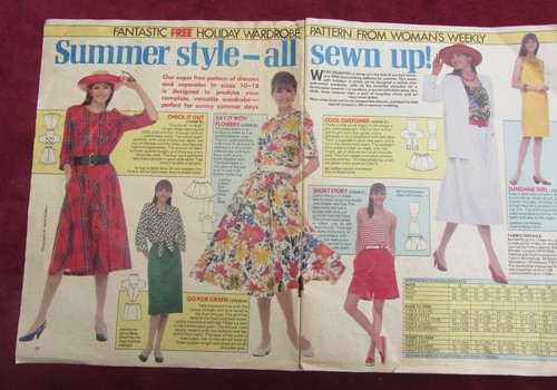 Vintage woman weekly summer - vintage, woman's