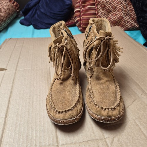 Ugg suede fringe moccasin - ugg,